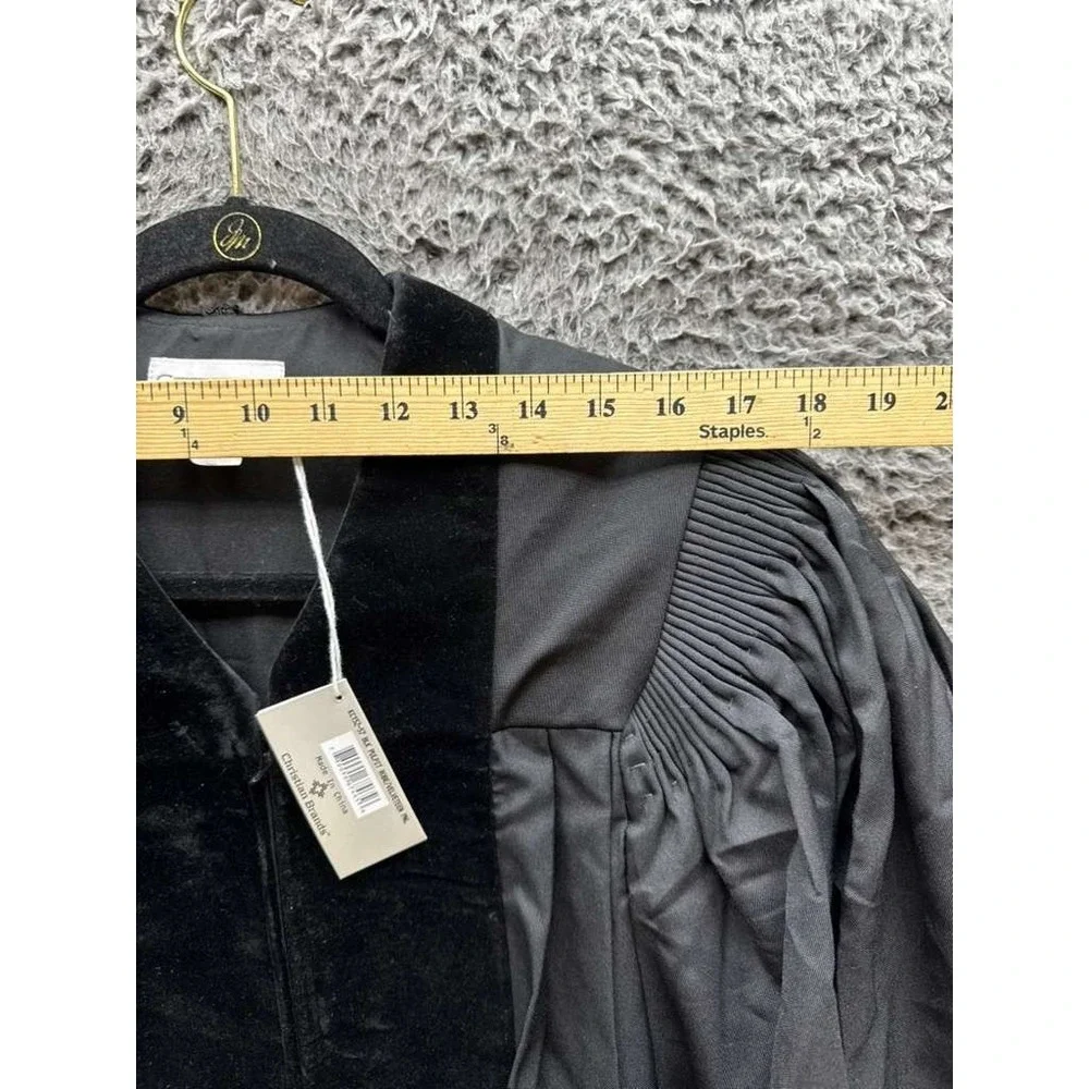 Cambridge Tailored Apparel Black Pulpit Robe Velvet Panel 55
